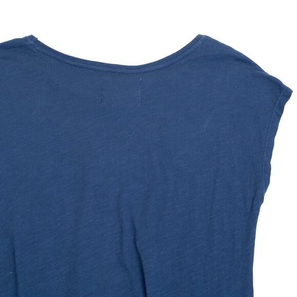 Anthropologie Velvet Graham & Spencer Gussie Side Tie Dress Blue - Picture 12 of 14